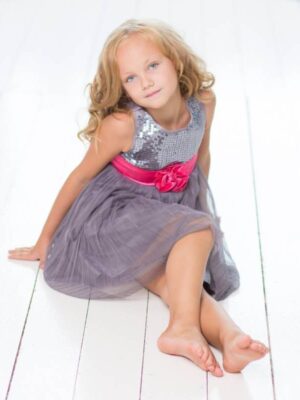 Sequined Net Dress